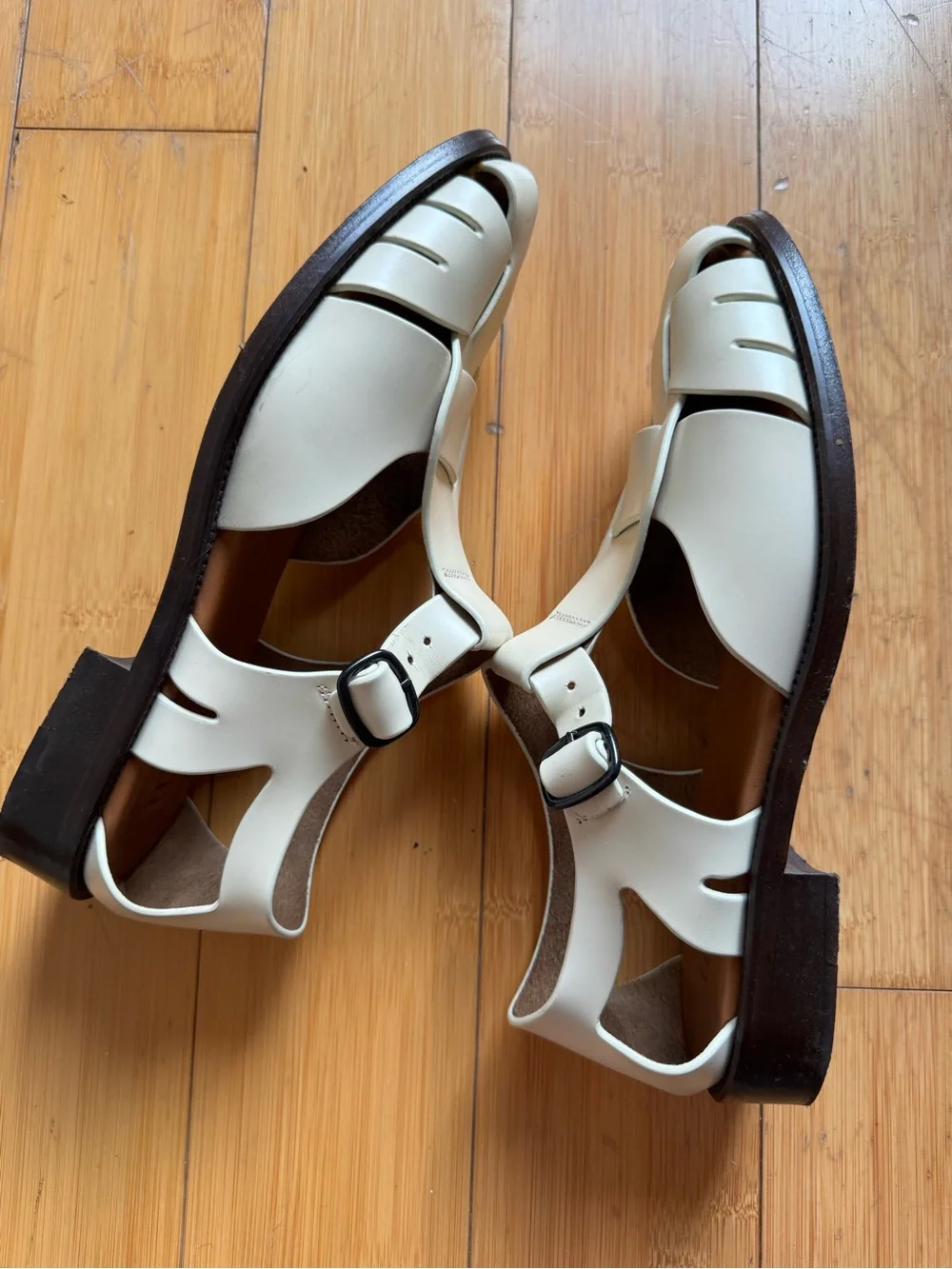 Hereu Pesca cage fisherman sandals beige